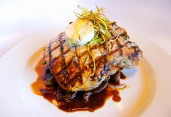 A hot grilled chicken dish.
